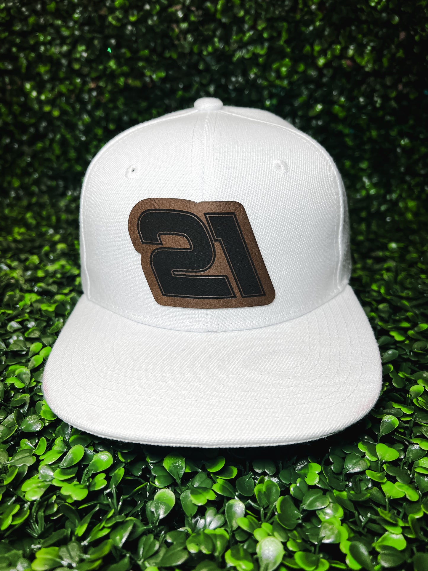 Personalized Leather Patch Hat