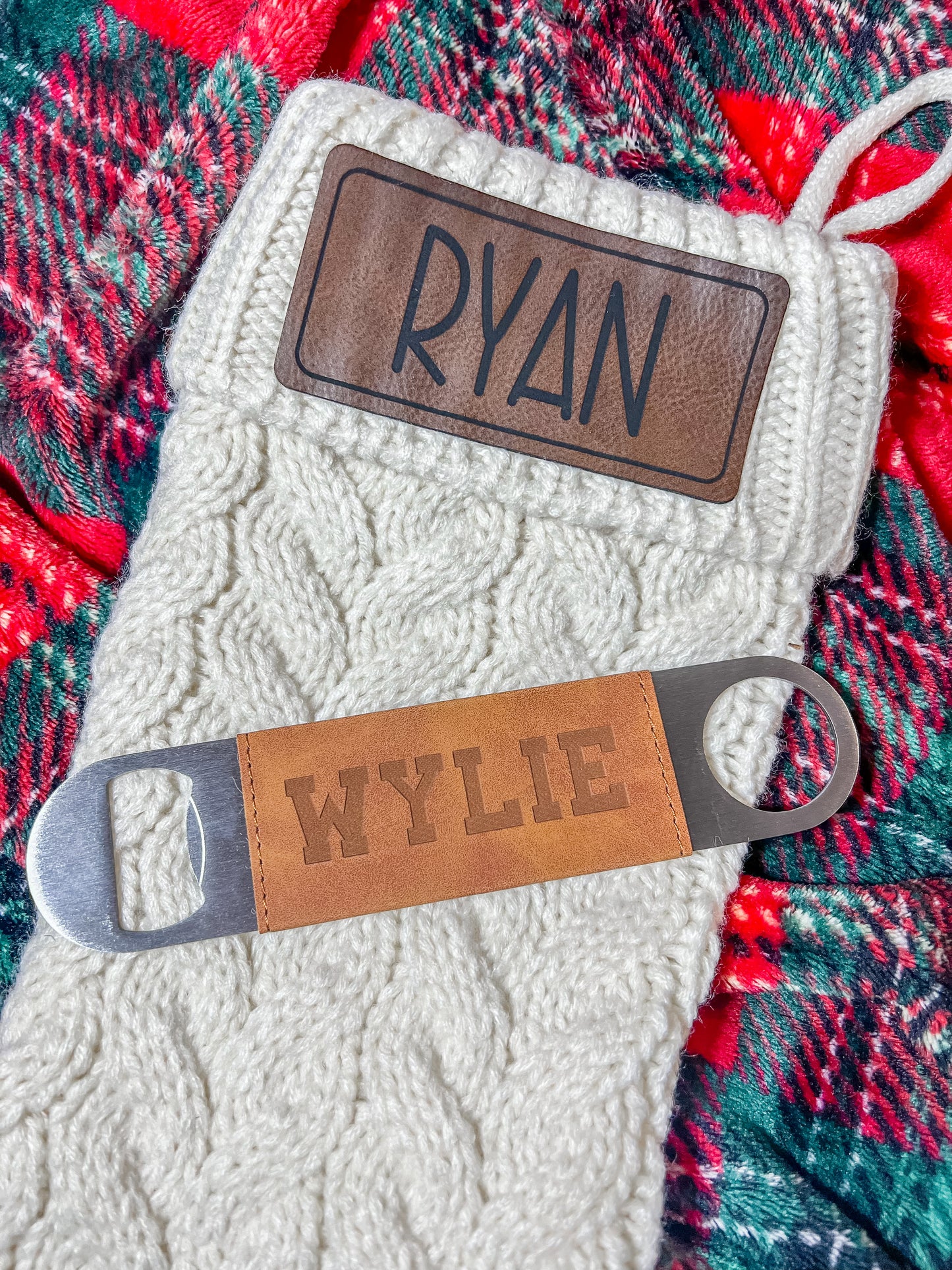 Personalized Leatherette Bottle Opener