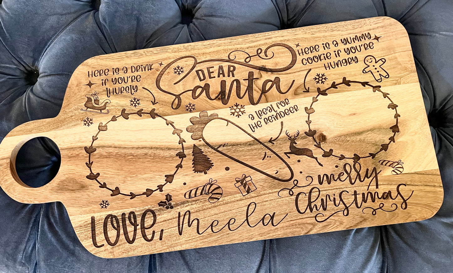 Personalized Christmas Eve Santa Tray